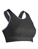 IMAGE OF CW-X Xtra Support Bra Womens Black/Lilac L (36 DD)