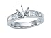 0.65 cts Princess Diamonds Engagement Ring - Platinum, 18kt White or Yellow Gold