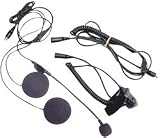 GMRS Motorcycle 2-Way Radio Headset Kit - For Open Helmets