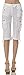 Helium London Womens Stretch Poplin Cargo Capri with Fabric Belt