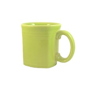 Fiesta 14-Ounce Square Mug, Lemongrass