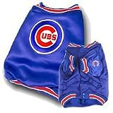 Chicago Cubs Baseball Dog Puppy Pet Dugout Jacket Coat LARGE Officially Licensed MLB