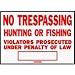 Legal No Trespassing Hw Metal Sign