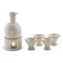 Sake Set with Tealight Keep It Hot - 6 Pieces Set