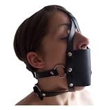 Produkt-Bild: Bondage Fetisch Harness Leder Ball Mund Knebel mit Klappe
