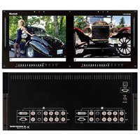 Marshall High Resolution TFT-MegaPixelT HDSDI Multiformat Dual 10.4 Screen Rack Monitor Set.