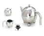 3 Pc Stainless Steel Tea Set. Teapot, Creamer & Sugar Bowl.