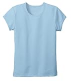 District Threads - Girls Girly Short Sleeve Rib Knit T-Shirt. DTG204C