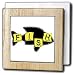 R McDowell Graphics Funny - Chemical Fish - Tile Napkin Holders