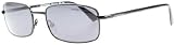 Emporio Armani Men's 9742 Matt Black Frame/Grey Polarized Lens Metal Sunglasses