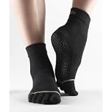 TOESOX トゥソックス 滑り止め付き 5本指ソックス カラー：ブラック サイズ：M 「並行輸入品」