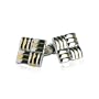 Silver & Gold Stainless Steel Cufflinks