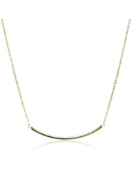 Yochi Delicate Bar Necklace, 18"