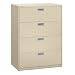 HON 694LL 600 Series 42-Inch by 19-1/4-Inch 4-Drawer Lateral File, Putty