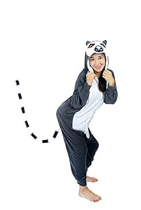 UBeauty Unisex-adult Kigurumi Onesie Unicorn Pajamas (S, Lemur Catta )