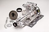 E-Force Supercharger Kit Edelbrock E-Tec/Vortec-Style Heads Incl. Magnuson MP122 Supercharger/Manifold/Drive Pulleys/Belt/Carburetor Polished