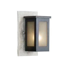 Kenroy Home 70013WHSL Icefield Small Wall Lantern with 7-Inch Extension by Kenroy Home