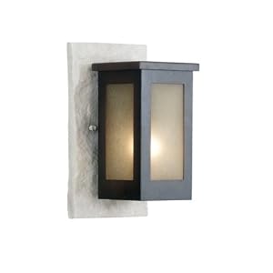 Kenroy Home 70013WHSL Icefield Small Wall Lantern with 7-Inch Extension by 