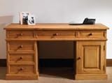 Waxed Pine Pedestal Desk - Mottisfont