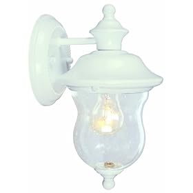 Design House 503839 Highland Outdoor Downlight, 10-5/8-Inch by 6-Inch, White