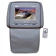 Pyle PL72HRGR Adjustable Headrests w/ Built-In 7'' TFT/LCD Monitor W/IR Transmitter & Cover (Gray)