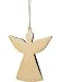 Kitchen & Housewares : Festive Gold Plated Flat Metal Angel, 7 cm
