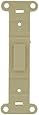 Leviton 80700-I Toggle Plastic adapter plate, Blank Toggle No Hole, Ivory