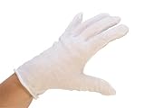 Lightweight Cotton Gloves, Men's Large, 12 Pack