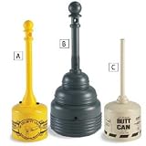 Eagle Original Butt Can, All Metal, 5 Gallon Model 1200, Yellow