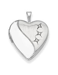 Genuine IceCarats Designer Jewelry Gift Sterling Silver 20Mm D/C Heart Locket