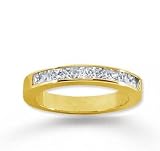 18k Yellow Gold 11 Stone 1/2Ct Diamond Anniversary Band