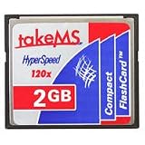 Electronics : takeMS 2GB Compact Flash memory card Hyper Speed CF (120x)