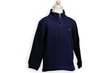 POLO RALPHLAUREN(ポロ ラルフローレン) プルオーバー 長袖 衿付き ジップアップ CRUISE NAVY ネイビー 4A 【並行輸入品】