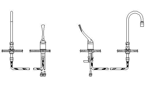Delta 24T2623-LS Chrome Commercial Single Handle 1.5GPM Widespread Bathroom Faucet with Antimicrobia