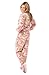 Big Feet Pjs Pink Camo Micro-polar Fleece Adult Onesie Footed Pajamas