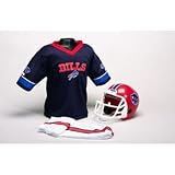 Buffalo Bills Youth NFL Team Helmet and Uniform Set - Medium (Ages 7-10)