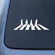 The Beatles - Abbey Road - Car, Truck, Notebook, Vinyl Decal Sticker #2469 | Vinyl Color: White