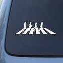 The Beatles - Abbey Road - Car, Truck, Notebook, Vinyl Decal Sticker #2469 | Vinyl Color: White