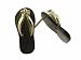 Black Mother Of Pearl Flip Flop Plumeria Strap Sandal Earrings, 14k Gold