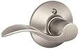 Schlage F170ACC619LH Accent Left Hand Dummy Lever, Satin Nickel