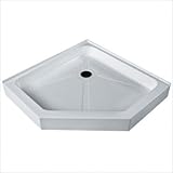 Vigo Industries VG06069WHT38 Neo Angle Shower Base, White