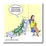 Londons Times Funny Medicine Cartoons - Centipede Psychiatry - Iron on Heat Transfers