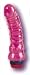 Latex Studs Ribbed 6 1/2 Inch Vibrator Pink