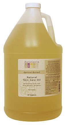 Aura Cacia Apricot Kernel Oil, 1 gallon (Pack of 4)