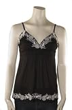 Juniors Floral Trim Crossover Tank Top