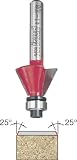 Freud 41-108 25-Degree Two Flute Bevel Trim Router Bit with 1/4-Inch Shank