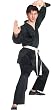 Karate Uniform Medium Weight Black 100% cotton Size 000 to 7