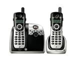 Thomson 25861GE3 5.8GHz Dual Handset Cordless Phone with Answering System Caller ID (Black/Silver)
