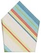 Durable Hand Woven 100% Cotton Blue and White Striped Napkins 22x22 Inches Set of Six