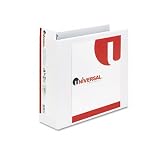 UNIVERSAL PRODUCTS / Economy d-ring vinyl view binder, 3 capacity, white / UNV20748 / Sold as 1 Each / Mfr Part # 20748 \*/ Economy d-ring vinyl view binder, 3 capacity, white